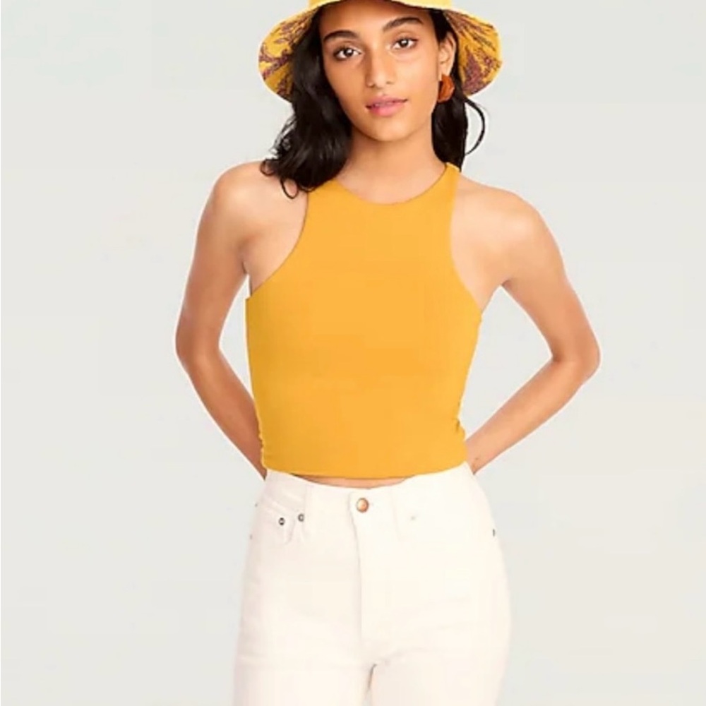 J. Crew Mustard Yellow Sleeveless Top